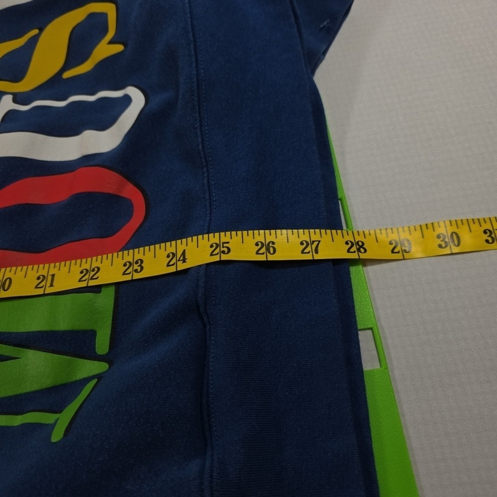 Mickey and Friends Blue Figured Men's Hooded Sweatshirt Great Condition Size XL - Picture 5 of 8